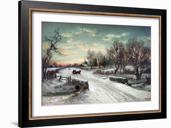 Christmas Morn, C1885-W.C. Bauer-Framed Giclee Print