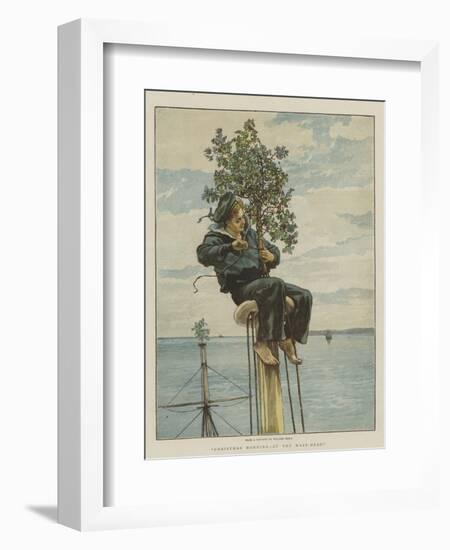 Christmas Morning, at the Mast-Head-William Small-Framed Giclee Print