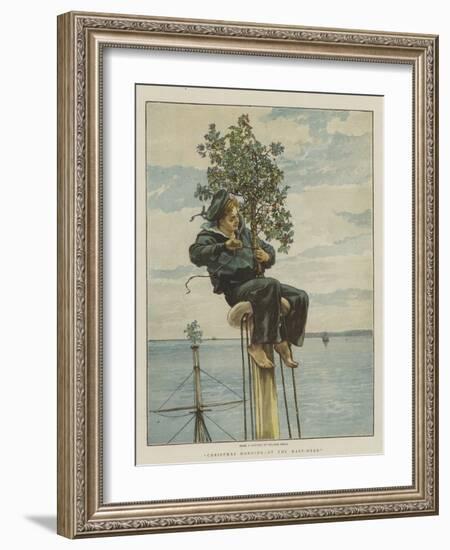 Christmas Morning, at the Mast-Head-William Small-Framed Giclee Print