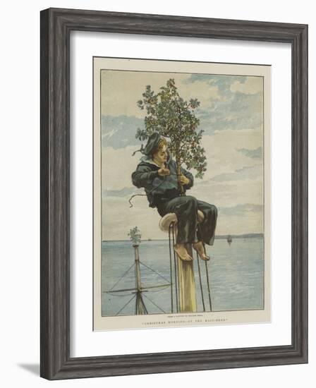 Christmas Morning, at the Mast-Head-William Small-Framed Giclee Print