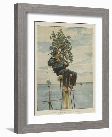 Christmas Morning, at the Mast-Head-William Small-Framed Giclee Print