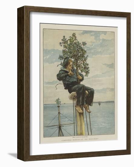 Christmas Morning, at the Mast-Head-William Small-Framed Giclee Print