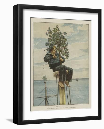 Christmas Morning, at the Mast-Head-William Small-Framed Giclee Print