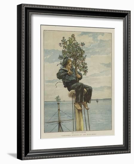 Christmas Morning, at the Mast-Head-William Small-Framed Giclee Print