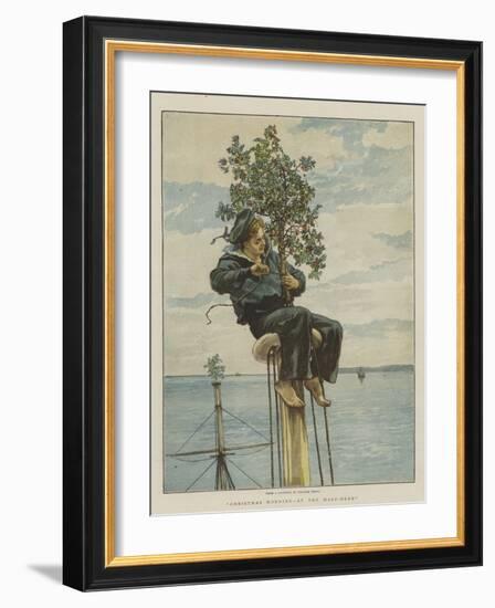 Christmas Morning, at the Mast-Head-William Small-Framed Giclee Print
