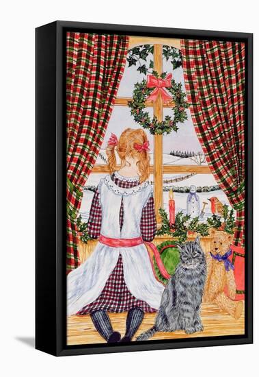 Christmas Morning at the Window-Catherine Bradbury-Framed Premier Image Canvas