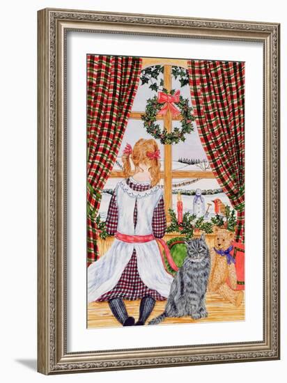 Christmas Morning at the Window-Catherine Bradbury-Framed Giclee Print