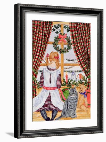 Christmas Morning at the Window-Catherine Bradbury-Framed Giclee Print