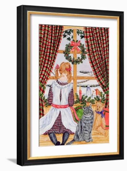 Christmas Morning at the Window-Catherine Bradbury-Framed Giclee Print