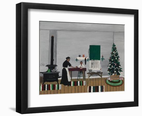 Christmas Morning, Breakfast, 1945 (Oil on Canvas)-Horace Pippin-Framed Giclee Print