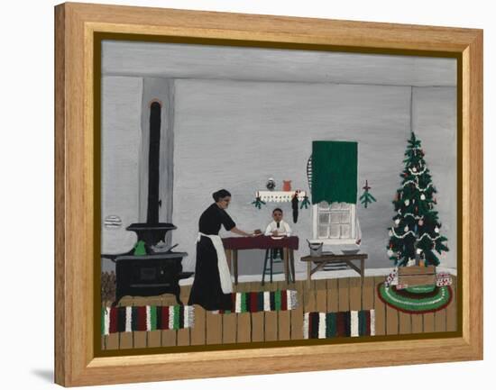 Christmas Morning, Breakfast, 1945 (Oil on Canvas)-Horace Pippin-Framed Premier Image Canvas