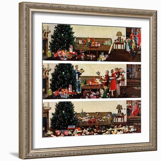 "Christmas Morning", December 27, 1958-Ben Kimberly Prins-Framed Giclee Print