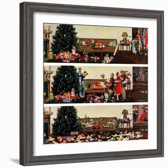 "Christmas Morning", December 27, 1958-Ben Kimberly Prins-Framed Giclee Print