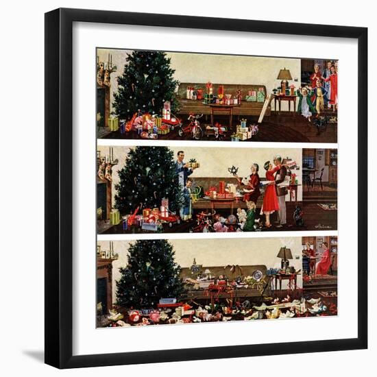 "Christmas Morning", December 27, 1958-Ben Kimberly Prins-Framed Giclee Print