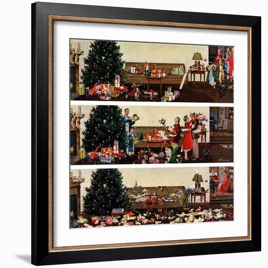 "Christmas Morning", December 27, 1958-Ben Kimberly Prins-Framed Giclee Print