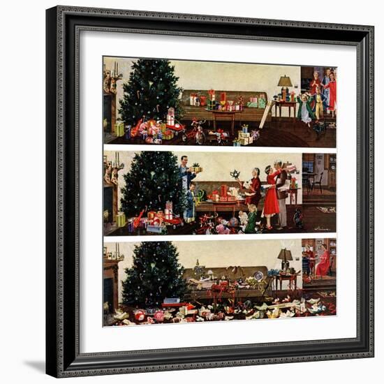 "Christmas Morning", December 27, 1958-Ben Kimberly Prins-Framed Giclee Print