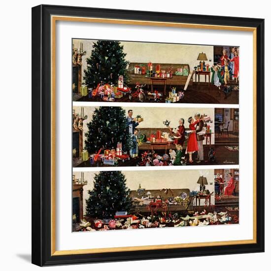 "Christmas Morning", December 27, 1958-Ben Kimberly Prins-Framed Giclee Print