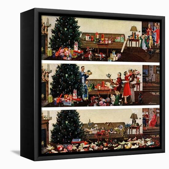 "Christmas Morning", December 27, 1958-Ben Kimberly Prins-Framed Premier Image Canvas