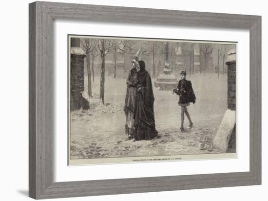 Christmas Morning in the Olden Time-George Henry Boughton-Framed Giclee Print