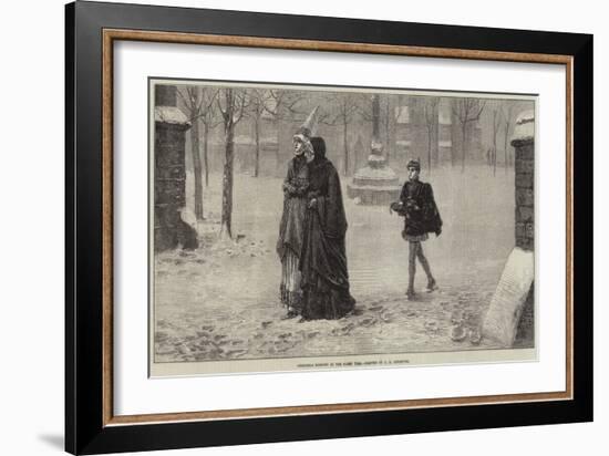 Christmas Morning in the Olden Time-George Henry Boughton-Framed Giclee Print