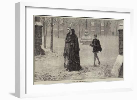 Christmas Morning in the Olden Time-George Henry Boughton-Framed Giclee Print