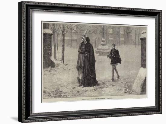 Christmas Morning in the Olden Time-George Henry Boughton-Framed Giclee Print