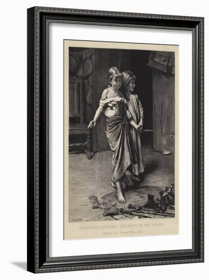 Christmas Morning, the Gifts of the Fairies-Frank Holl-Framed Giclee Print
