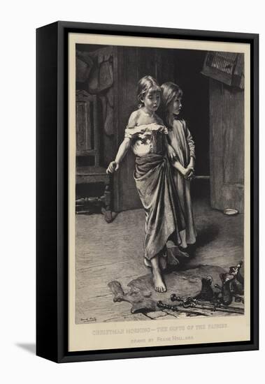 Christmas Morning, the Gifts of the Fairies-Frank Holl-Framed Premier Image Canvas
