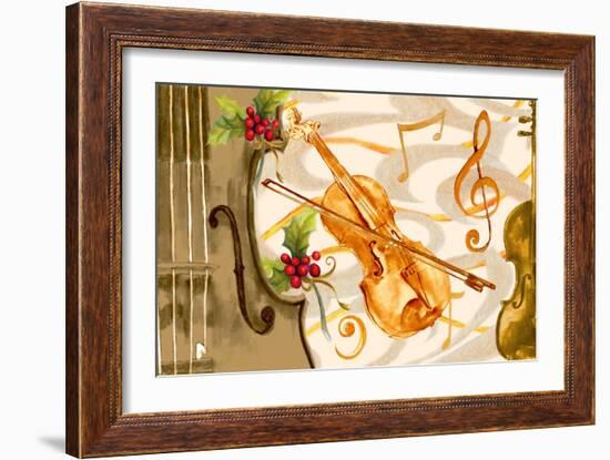 Christmas Music II-Janice Gaynor-Framed Art Print