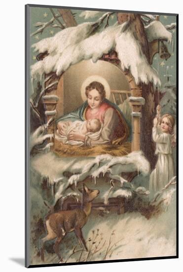 Christmas Nativity Scene-null-Mounted Photographic Print