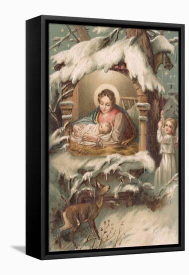 Christmas Nativity Scene-null-Framed Premier Image Canvas
