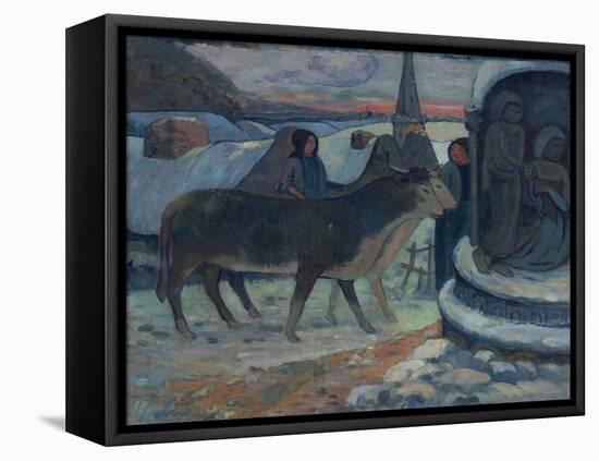 Christmas Night (The Blessing of the Oxe), 1902-1903-Paul Gauguin-Framed Premier Image Canvas