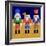 Christmas Nutcrackers - Good Luck Symbols-Claire Huntley-Framed Giclee Print