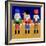 Christmas Nutcrackers - Good Luck Symbols-Claire Huntley-Framed Giclee Print