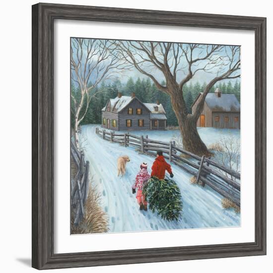 Christmas on the Farm-Kevin Dodds-Framed Giclee Print