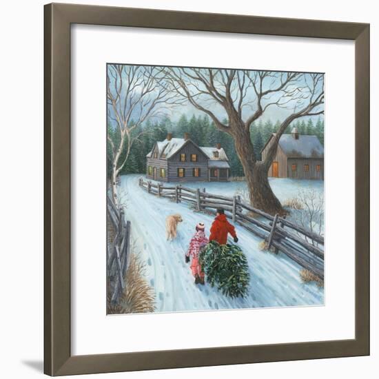 Christmas on the Farm-Kevin Dodds-Framed Giclee Print