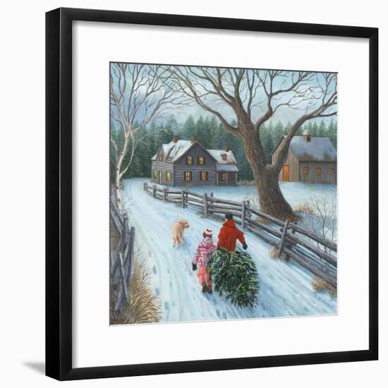 Christmas on the Farm-Kevin Dodds-Framed Giclee Print