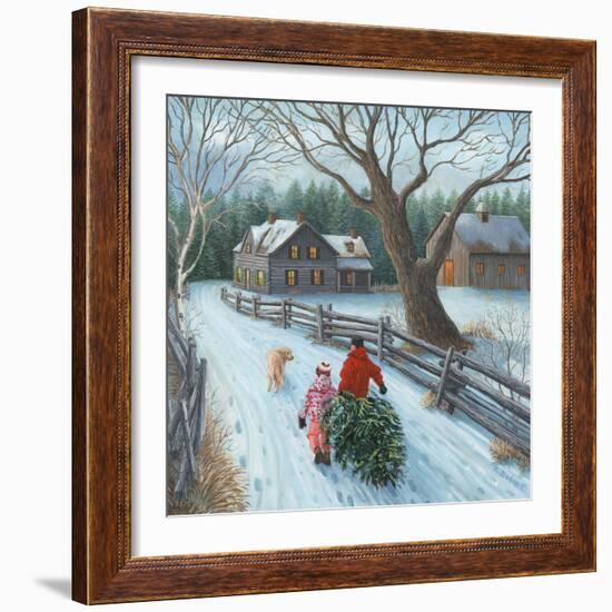 Christmas on the Farm-Kevin Dodds-Framed Giclee Print