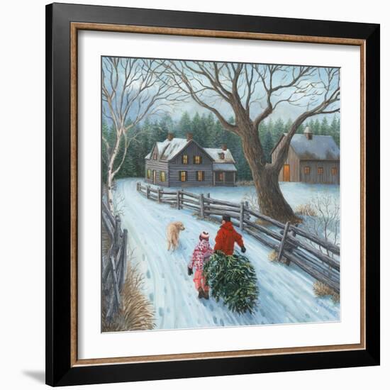 Christmas on the Farm-Kevin Dodds-Framed Giclee Print
