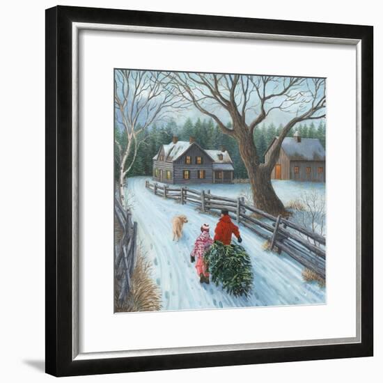 Christmas on the Farm-Kevin Dodds-Framed Giclee Print