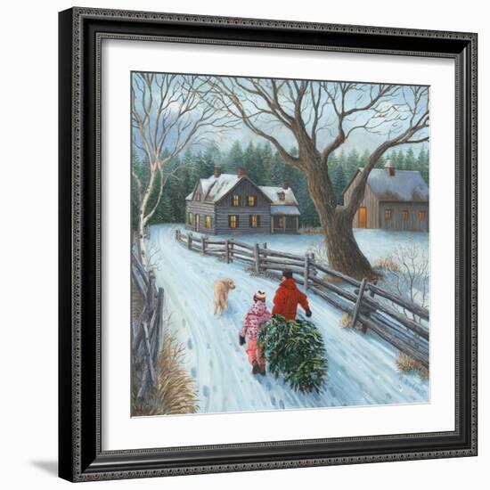 Christmas on the Farm-Kevin Dodds-Framed Giclee Print