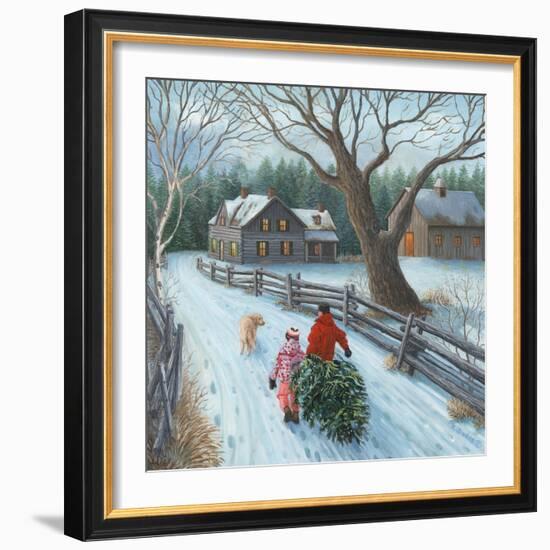 Christmas on the Farm-Kevin Dodds-Framed Giclee Print