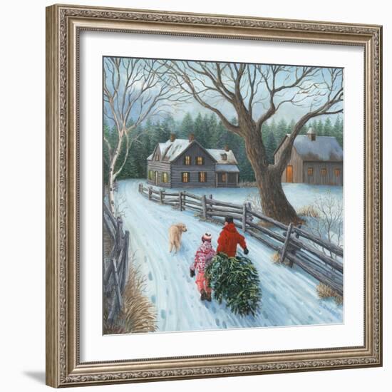 Christmas on the Farm-Kevin Dodds-Framed Premium Giclee Print