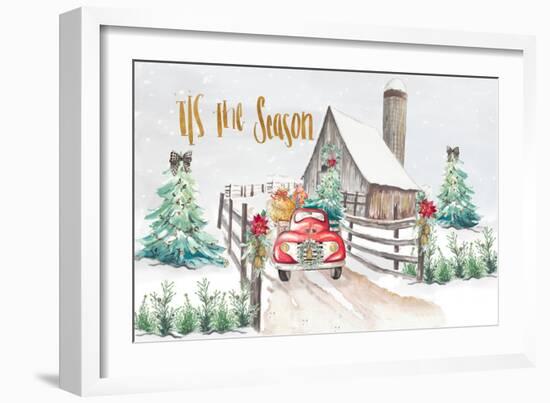 Christmas on the Farm-Patricia Pinto-Framed Art Print