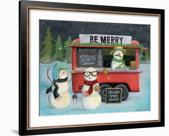 Christmas on Wheels III Light-Mary Urban-Framed Art Print