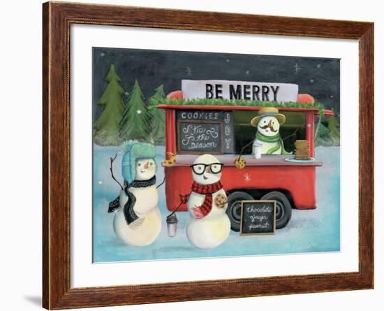 Christmas on Wheels III Light-Mary Urban-Framed Art Print