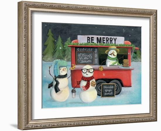 Christmas on Wheels III Light-Mary Urban-Framed Art Print