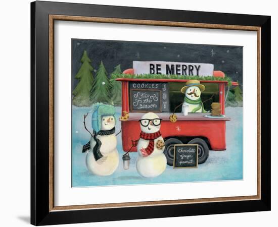 Christmas on Wheels III Light-Mary Urban-Framed Art Print