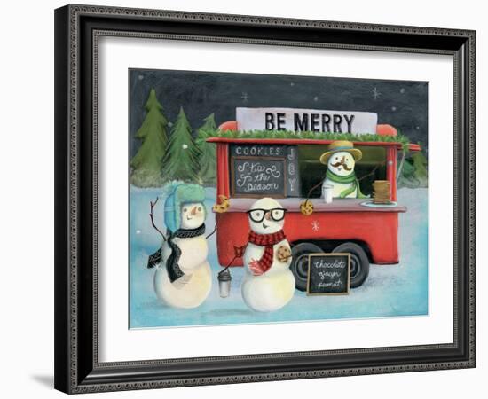 Christmas on Wheels III Light-Mary Urban-Framed Art Print