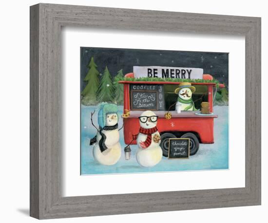 Christmas on Wheels III Light-Mary Urban-Framed Art Print